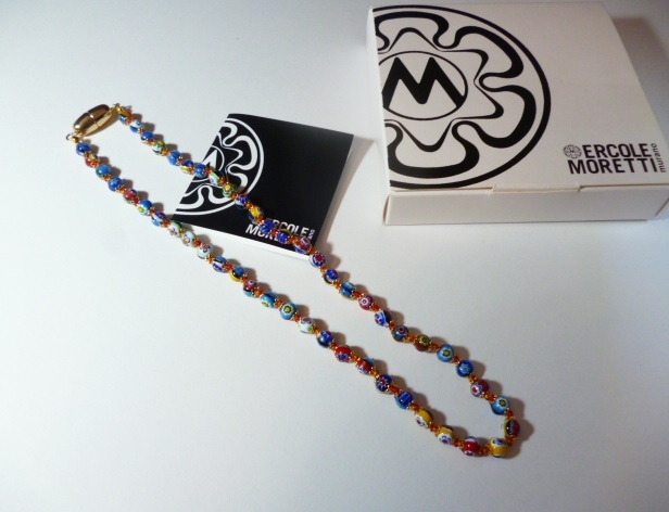 β Venetian murano glass ベネチアングラス ERCOLE MORETTI ネックレス