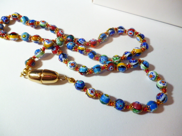 β Venetian murano glass ベネチアングラス ERCOLE MORETTI ネックレス