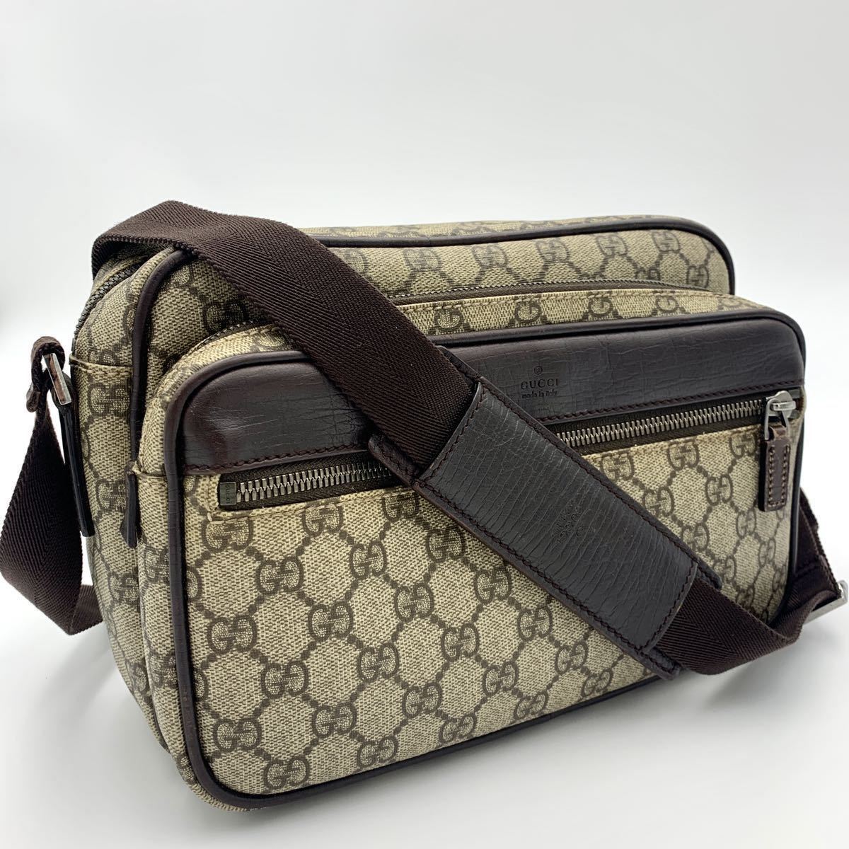 配送員設置送料無料 極美品 GUCCI グッチ GGスプリーム メンズ