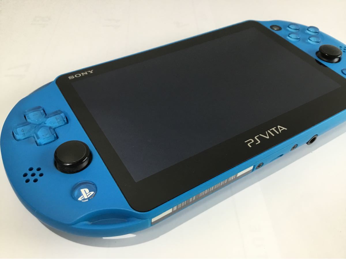 美品　SONY PlayStation Vita PCH-2000 アクアブルー　メモリー16GB
