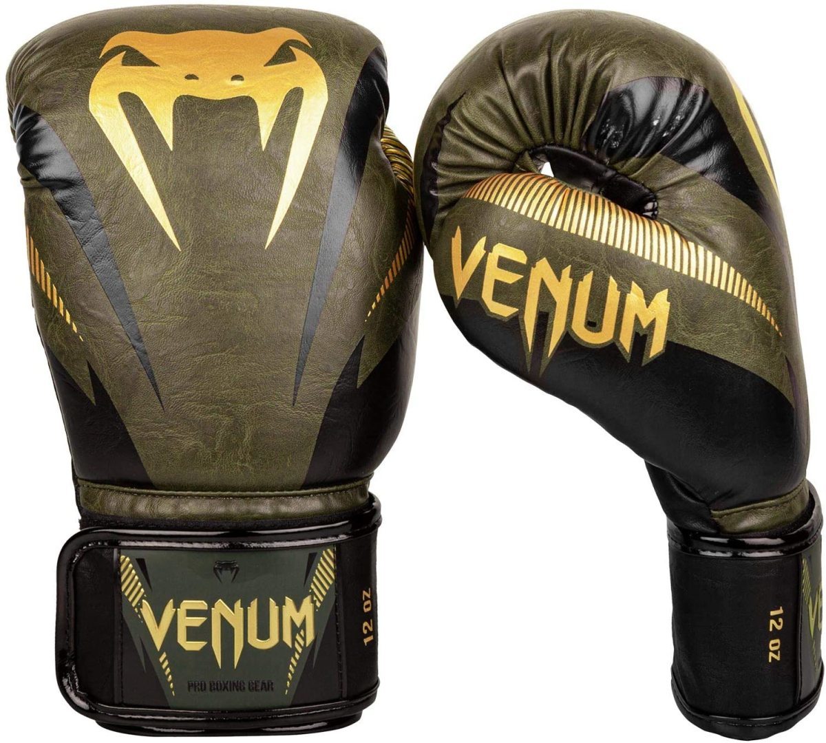 ヴェナム Venum インパクト ボクシング グローブ Impact Boxing Gloves Khaki Gold 12oz 
