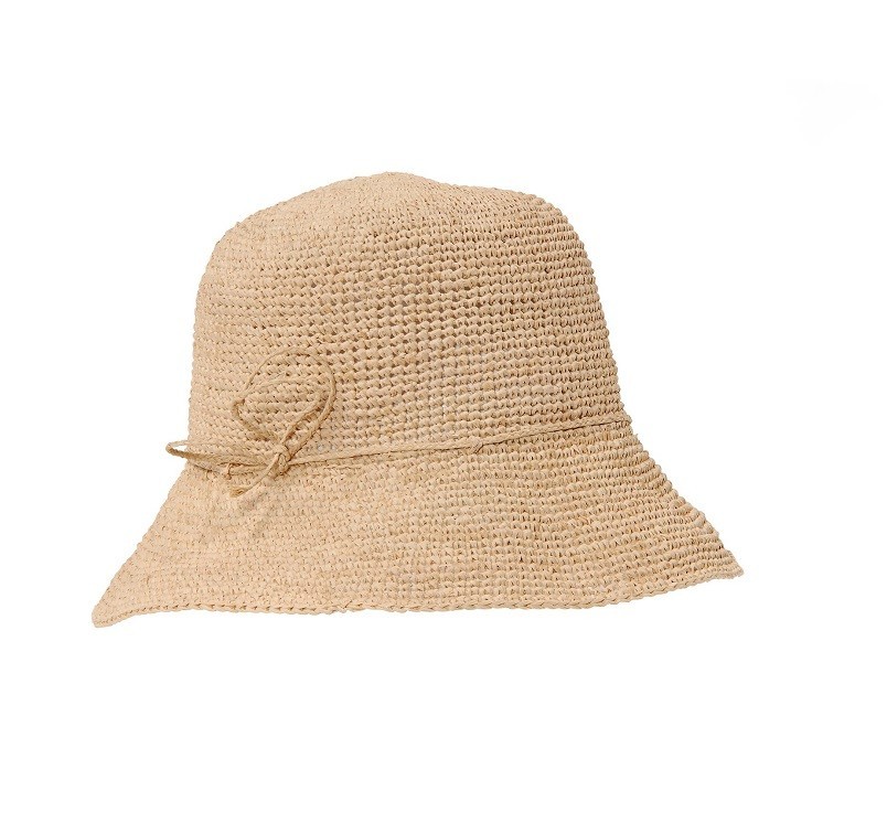 ラフィア ハット BOB Natural シンプル 軽量 上品 帽子 ナチュラルテイスト 軽い 柔らかい