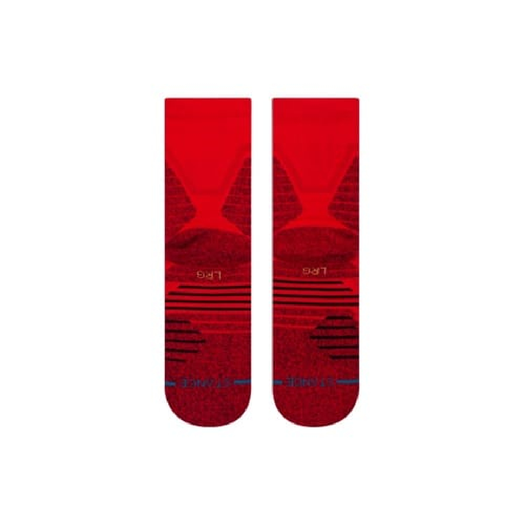 STANCE ICON HOOPS QTR サイズL RED FEEL360 インフィニット クォーター スポーツ ソックス 靴下 アイコン 赤_画像3