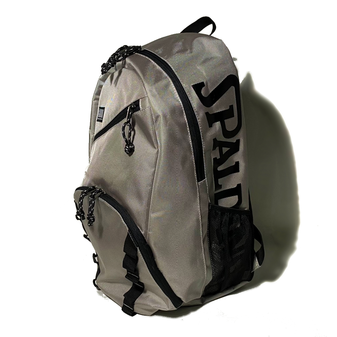 SPALDING half tei shield silver Half Day Shield Silver 50-003SS backpack basketball storage pocket 