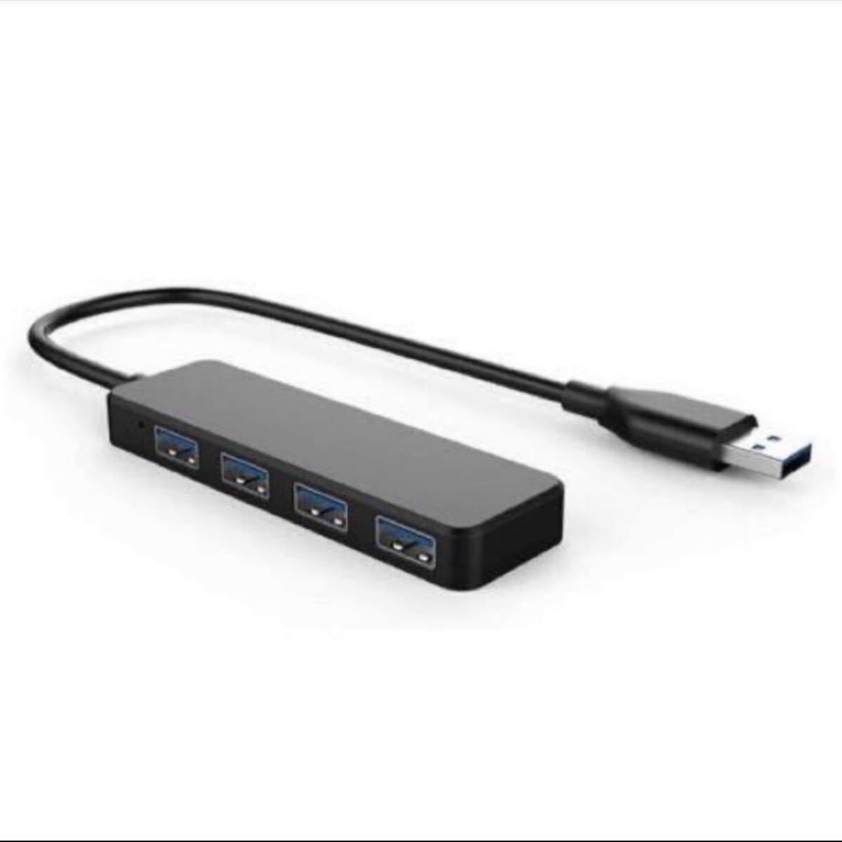 USB 3.0ハブ 4ポート ウルトラスリム macハブ 分岐 usbhub 拡張 5G バスパワー 高速 軽量 コンパクト