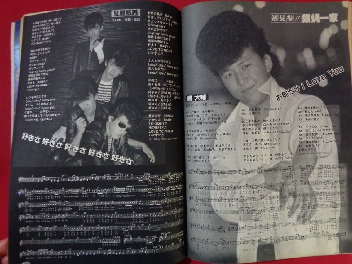 m#* ordinary appendix Showa era 58 year 2 month issue Heibon Song Kondo Masahiko ordinary magazine on . white hit *pare-do/I33