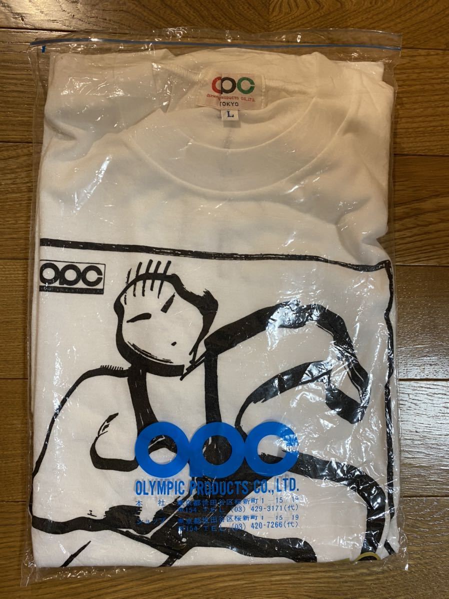 未使用品 OLYMPIC PRODUCTS CO.,LTD. TOKYO ソウルオリンピック 金メダリスト 小林孝至 直筆サイン入りTシャツ L レスリング アシックス_画像1