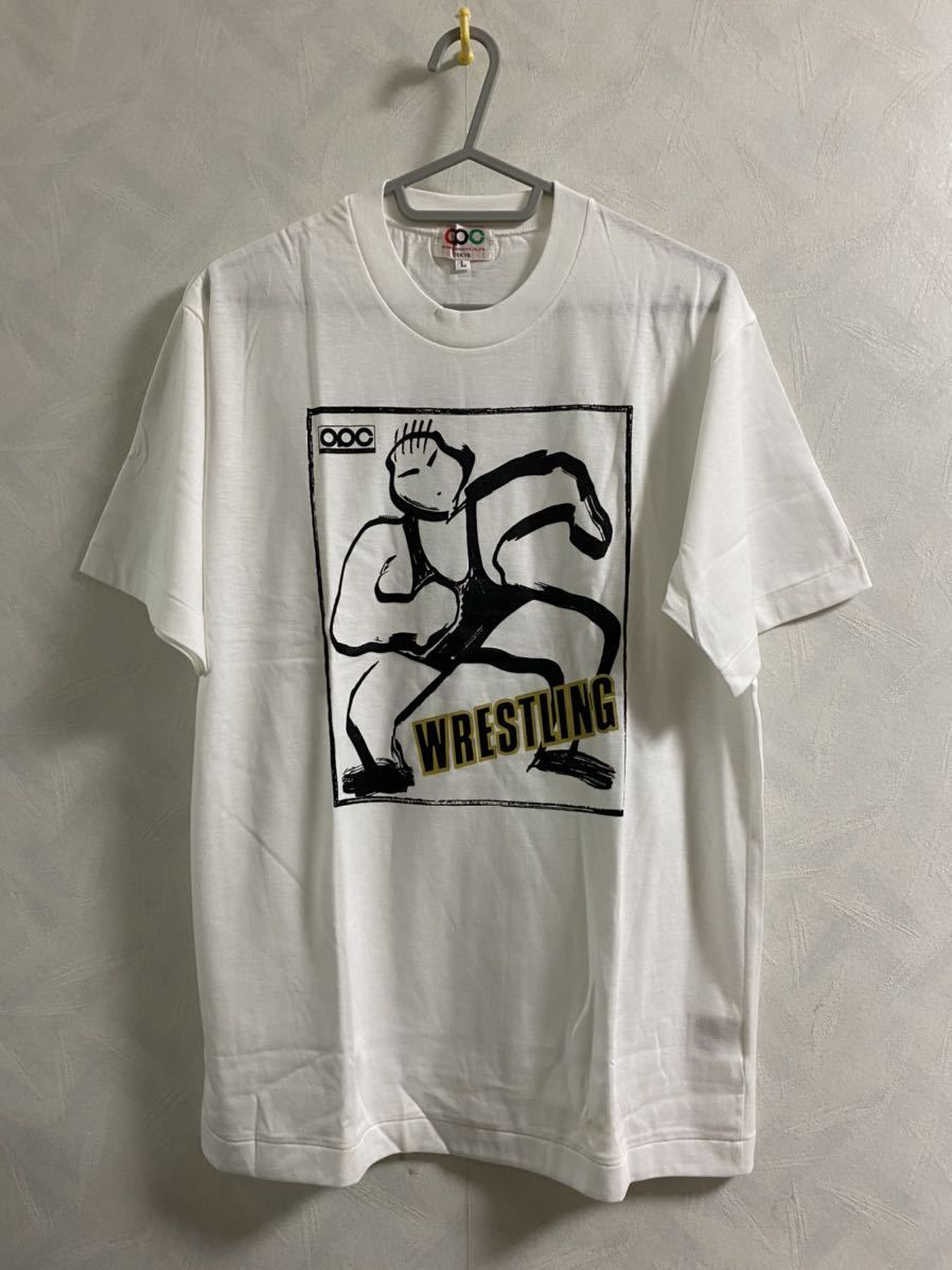 未使用品 OLYMPIC PRODUCTS CO.,LTD. TOKYO ソウルオリンピック 金メダリスト 小林孝至 直筆サイン入りTシャツ L レスリング アシックス_画像3