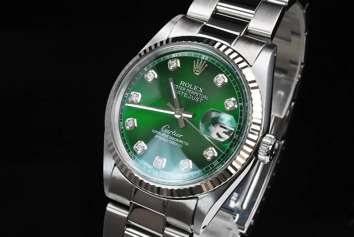 2年/本物保証 ブラック デイトジャスト 36mm 10P 天然ダイヤ Ref.1601 サファイアガラス風防 ROLEX OH済 仕上済 メンズ(本体)|売買されたオークション情報、yahooの商品情報をアーカイブ公開 - オー ら行 2年/本物保証 ブラック デイトジャスト 36mm 10P 天然ダイヤ Ref.1601 サファイアガラス風防 ROLEX OH済 仕上済 メンズ(本体)|売買されたオークション情報、yahooの商品情報をアーカイブ公開 - オー ら行