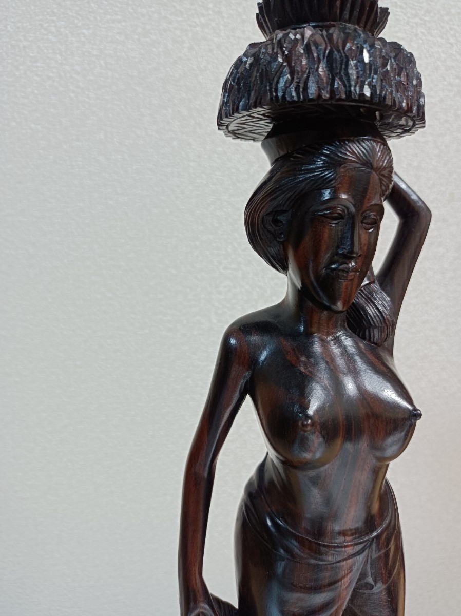 ランプ照明彫刻/ブロンズ像「神々の女王ヘラ」裸婦・孔雀 ／少女銅像青