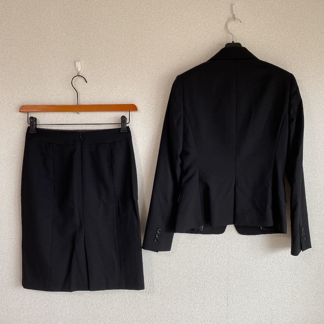 エヌライン 就活 DMW W66 スカート2枚 スーツ 未使用に近い 黒 ７ 卸し売り購入 黒