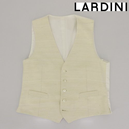 LARDINI ラルディーニ ベスト ジレ 52サイズ アイボリー ホワイト