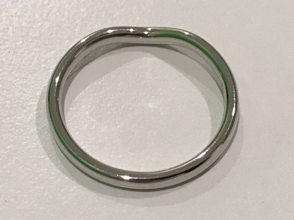 Tiffany&Co. ティファニー カーブドバンド リング Pt950 3.7g 約15号