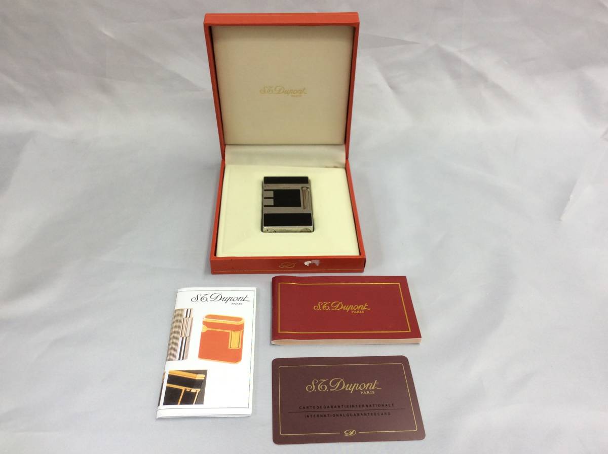 ヤフオク! - ☆【デュポン*S.T.Dupont】ライター 箱付き ブラ...
