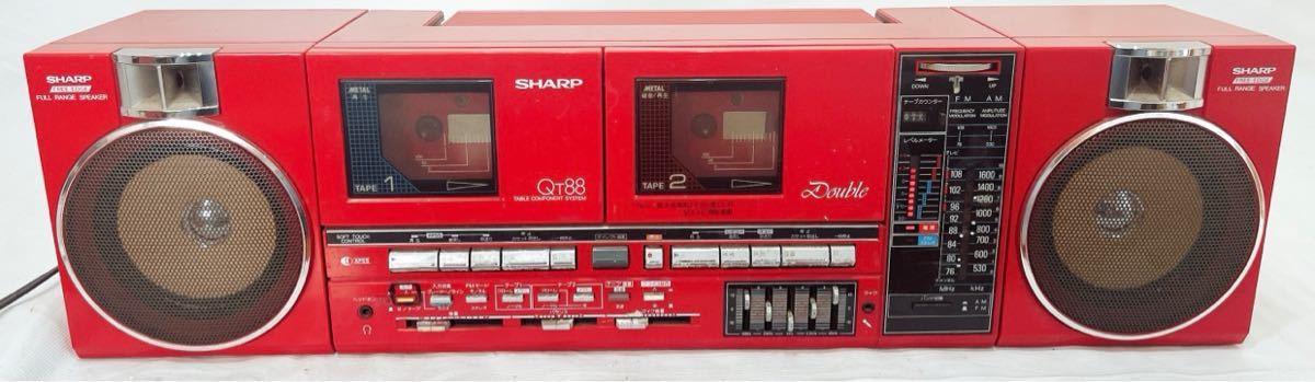 あさひ様専用 SHARP シャープ ダブルラジカセ QT-88-