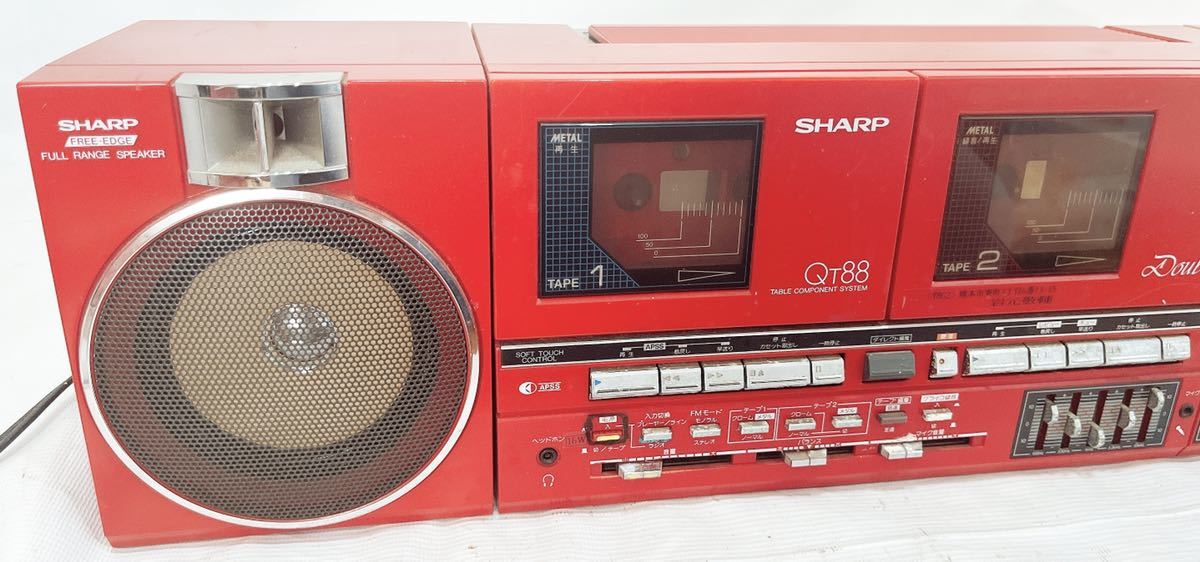 あさひ様専用 SHARP シャープ ダブルラジカセ QT-88-