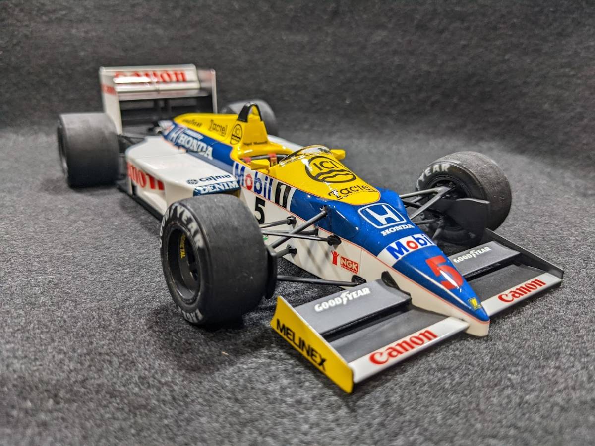 タミヤ製 1/20 【ウィリアムズFW11ホンダF1】 完成品 N.マンセル仕様 タミヤ製 1/20 【ウィリアムズFW11ホンダF1】 完成品 N.マンセル仕様
