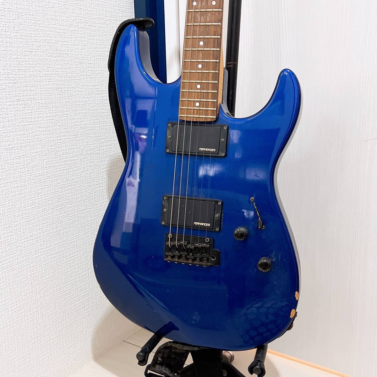 FERNANDES フェルナンデス THE FUNCTION エレキギター ORIGINAL Custom Body 青系 動作未確認_画像2