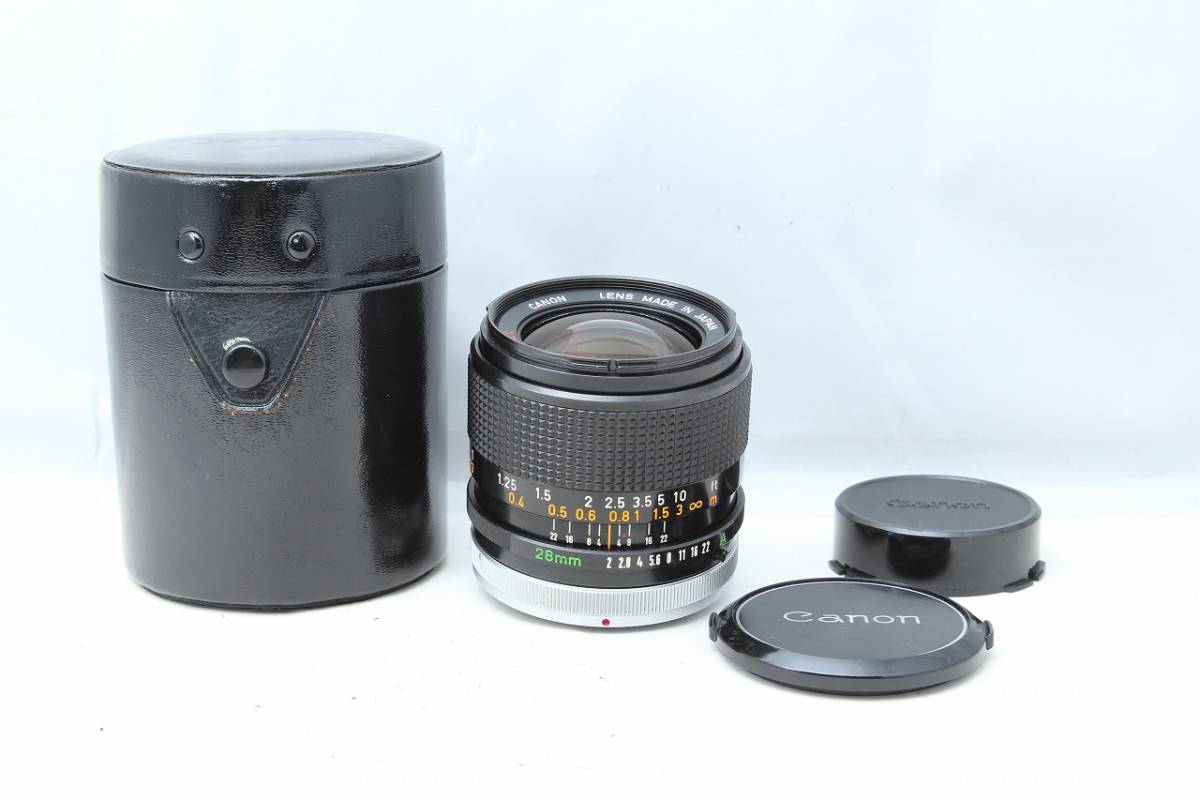  rare beautiful goods *Canon FD 28mm f2 S.S.C SSC Wide Angle MF Lens Canon wide-angle 