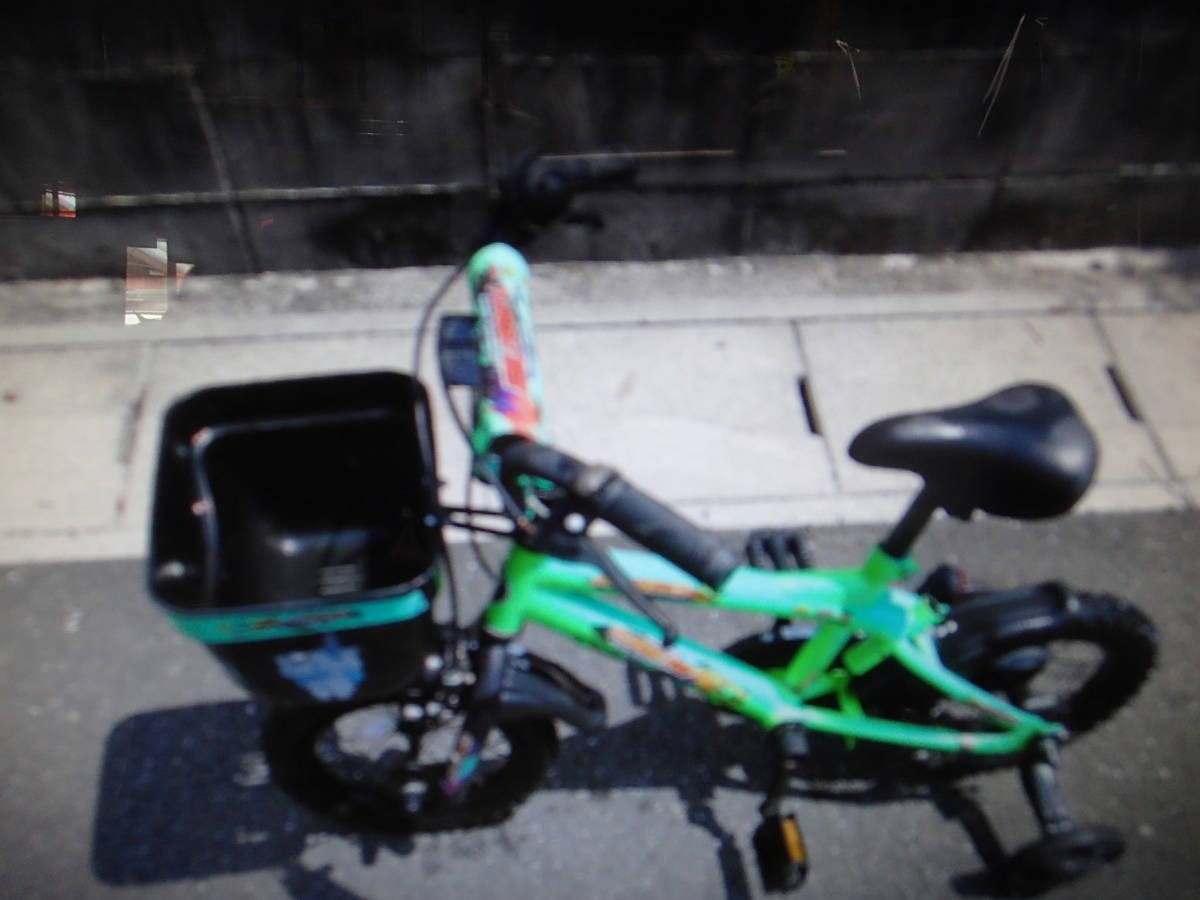  Gifu б/у ребенок велосипед * ребенок 12 дюймовый пассажирский колесо имеется Aichi Gifu три слоя ( АО ) подарок p trailing витрина самовывоз 