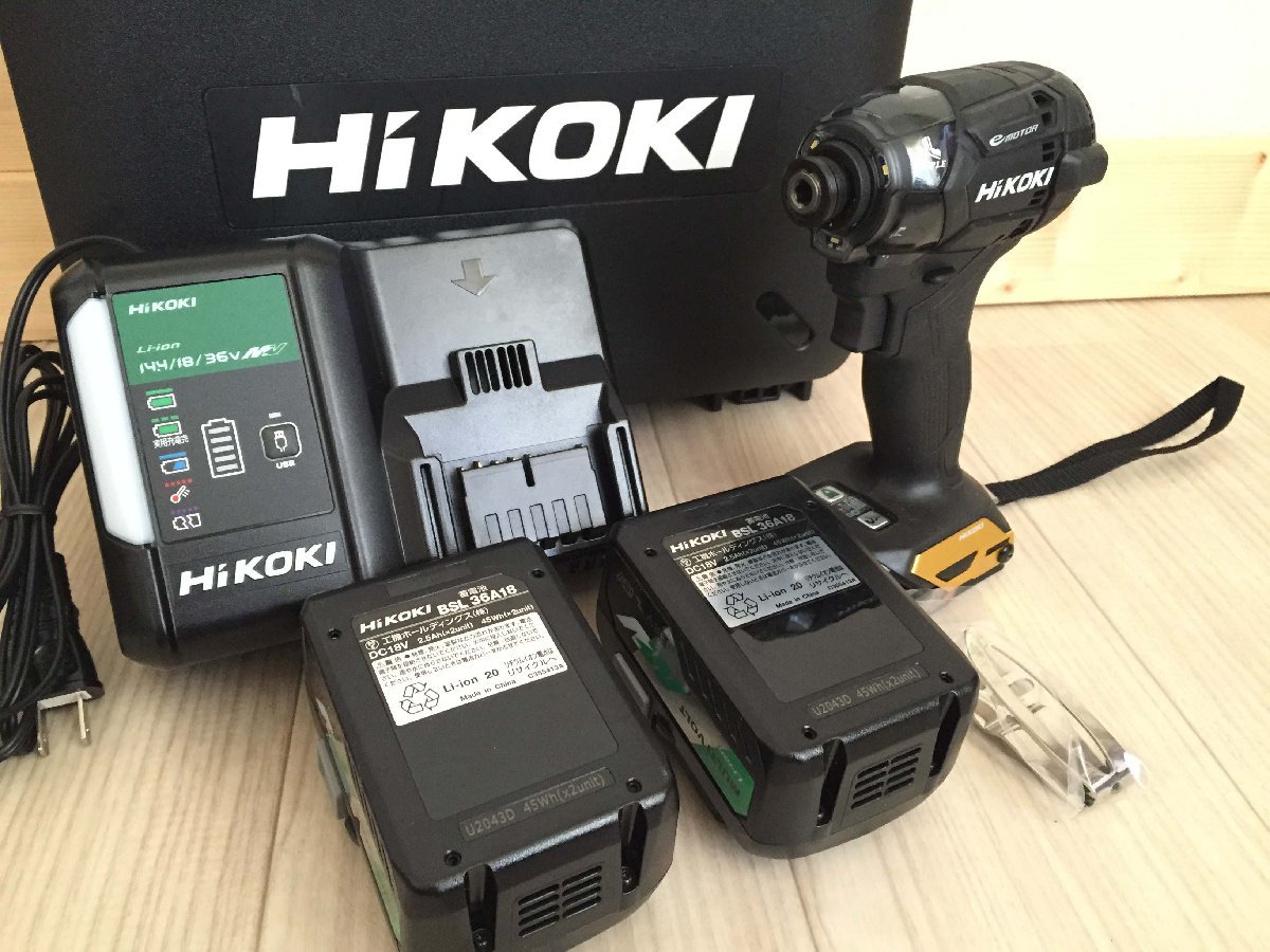 □ 美品 動作OK! Hikoki ハイコーキ 36V コードレス インパクト