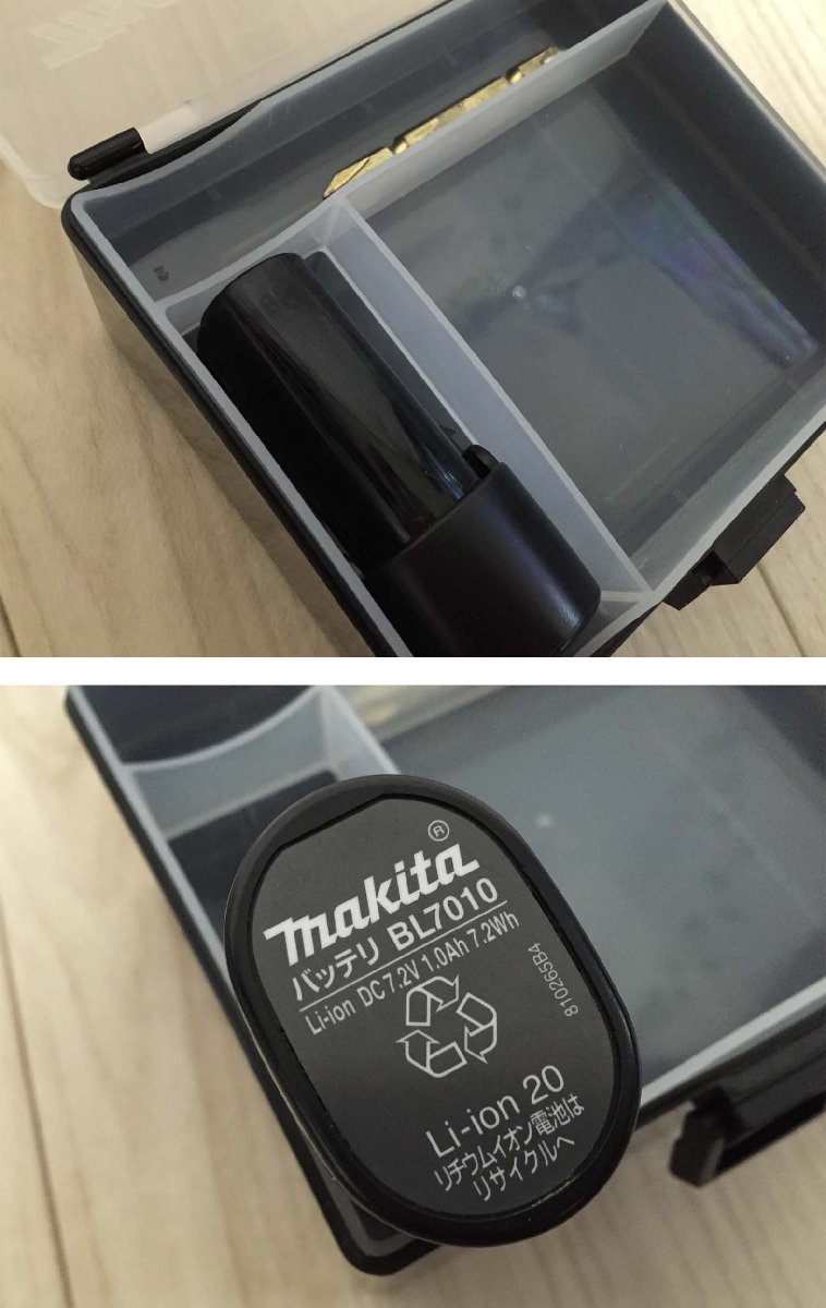 ■　makita マキタ TD021DS 充電式 ペンインパクト ドライバ 7.2V 無段変則＆ブレーキ 青 ケース付き 　★_画像6