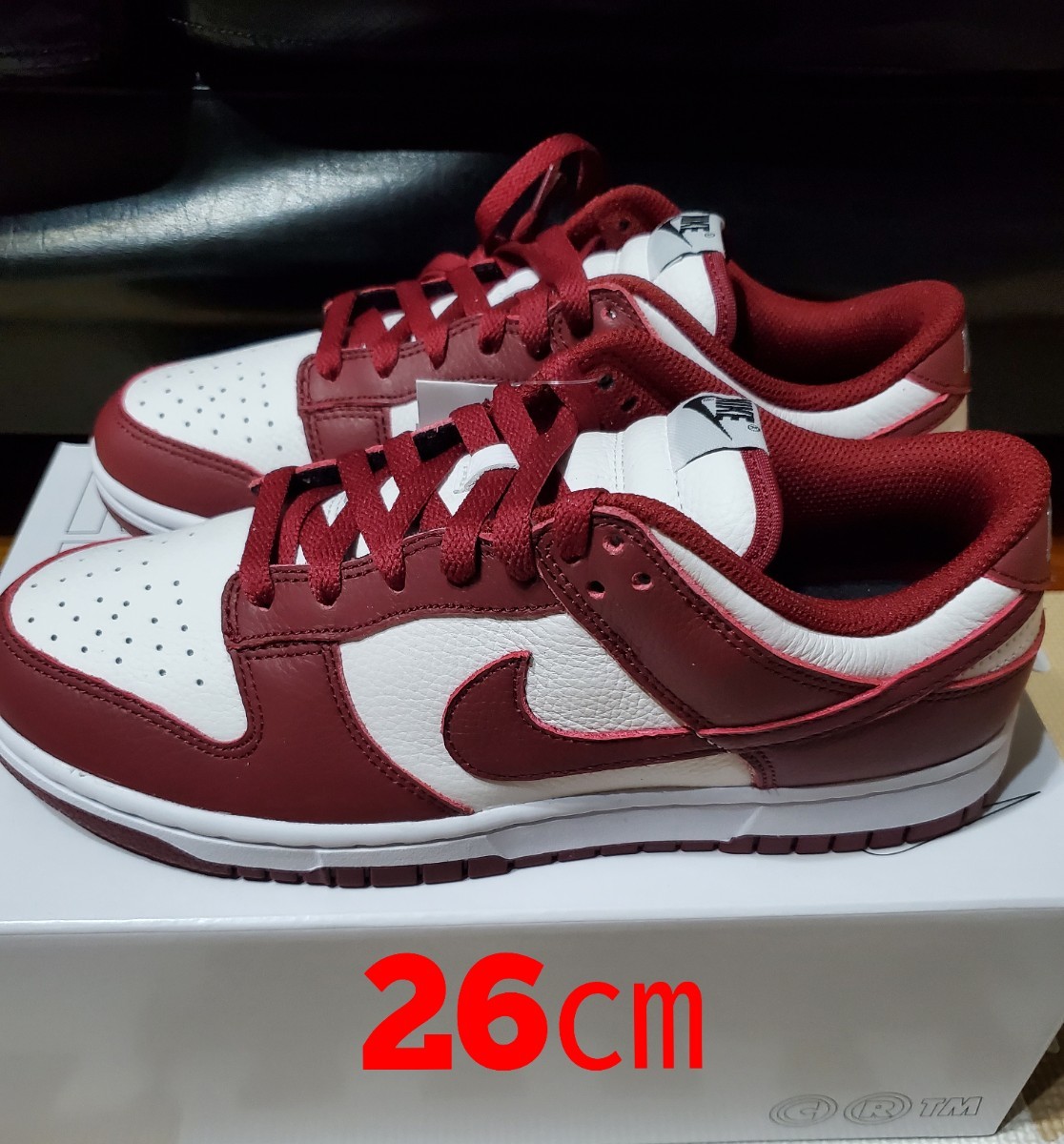 NIKE dunk low by you ダンク ロー チームレッド