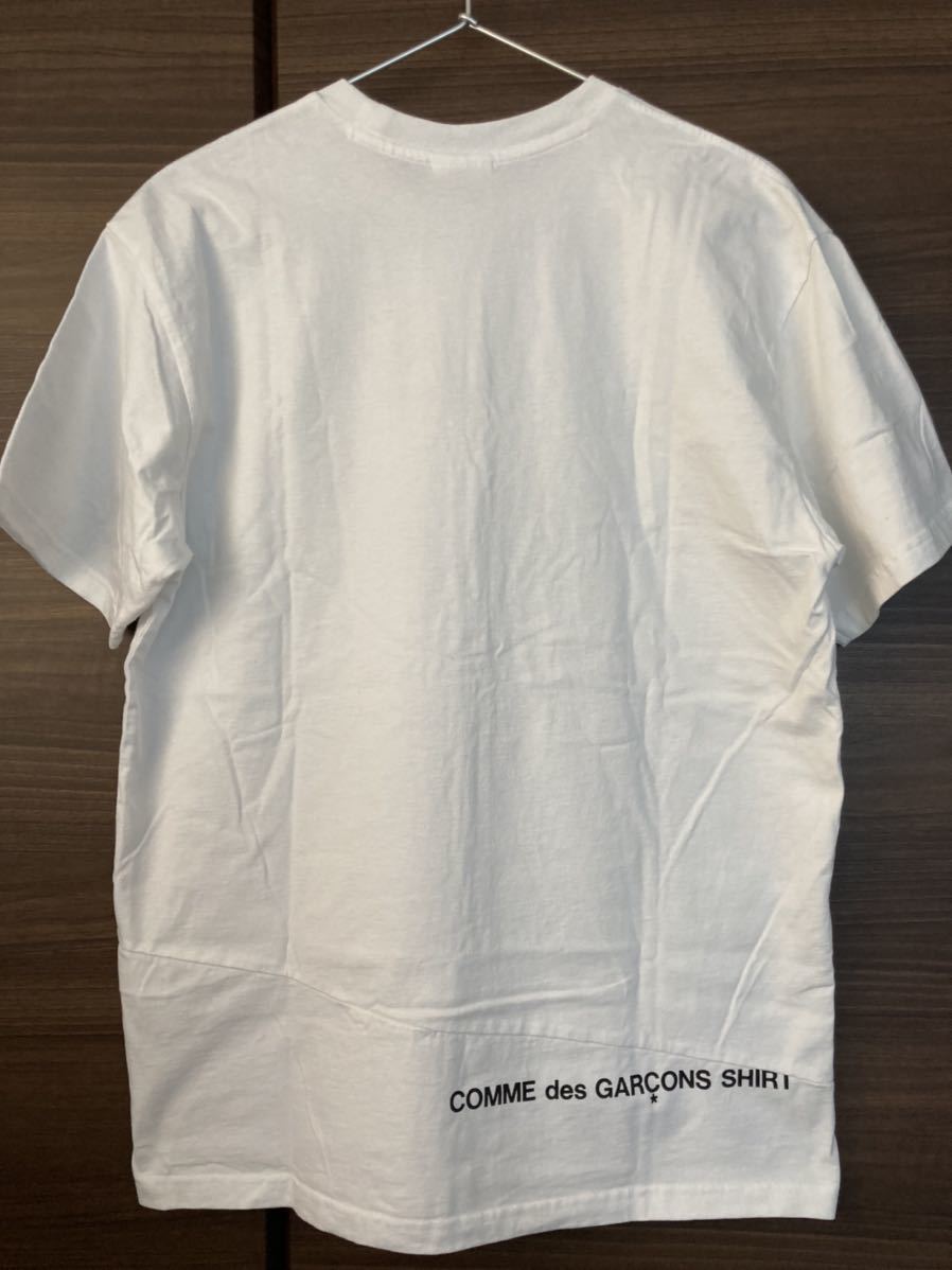 シュプリーム SUPREME コムデギャルソンシャツ 18AW Split Box Logo Tee サイズ:L スプリットボックスロゴTシャツ 美品_画像3