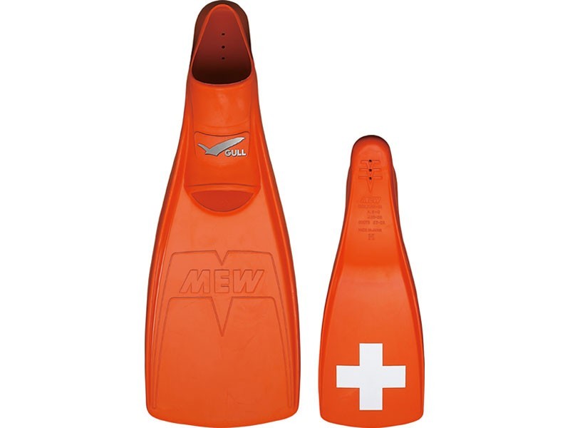 GULL(garu)seif Mu full foot Raver fins orange size :S,MS,M,L,XL [GF-2241-2245]