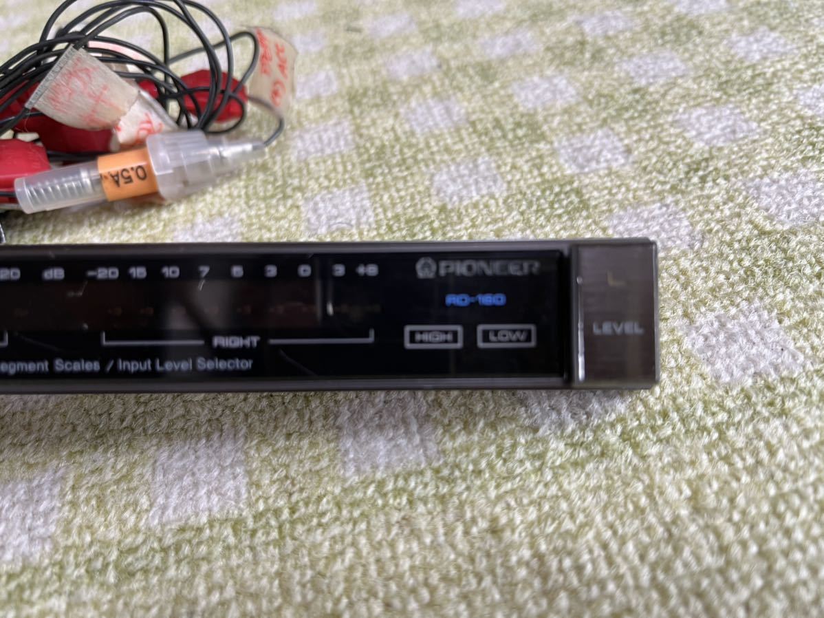 パイオニアレベルインジケーター(2個セット)RD-160 品 当時物 動作確認