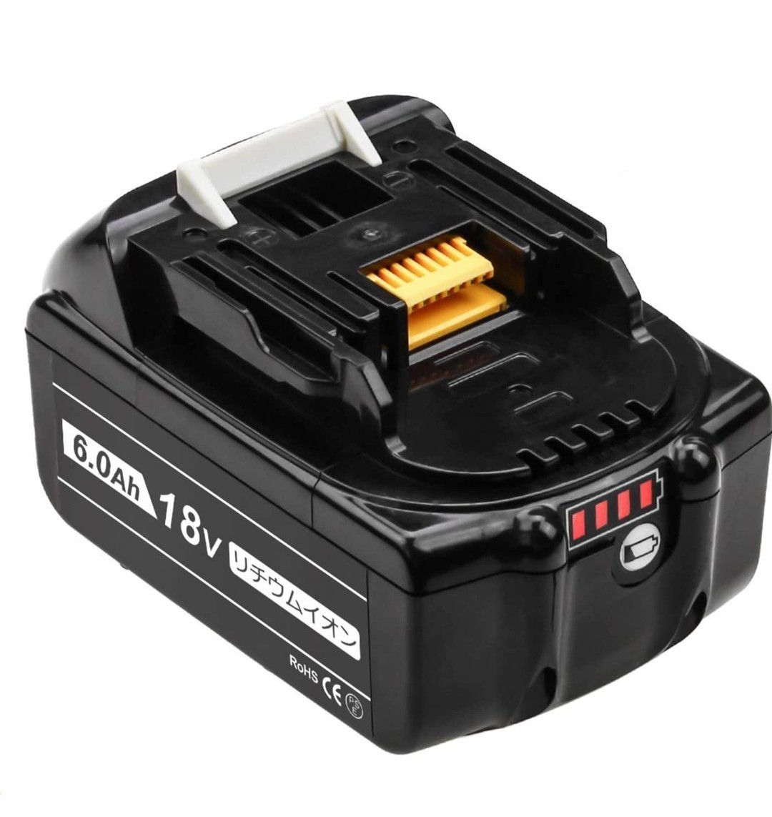 3個セット マキタ 18v 6.0Ahバッテリー BL1860B 大容量 残量表示 互換