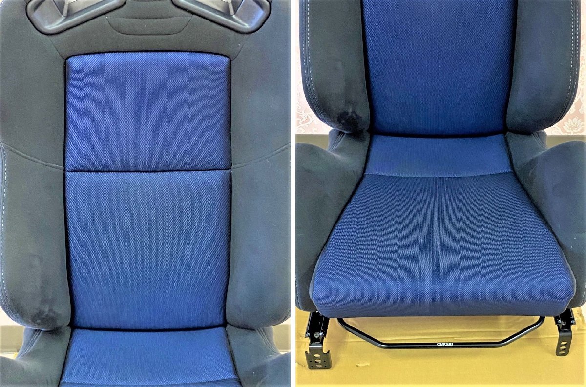 美品】RECARO レカロ SR-7F SK100 BL ブルー カーパーツ 両側ダイヤル