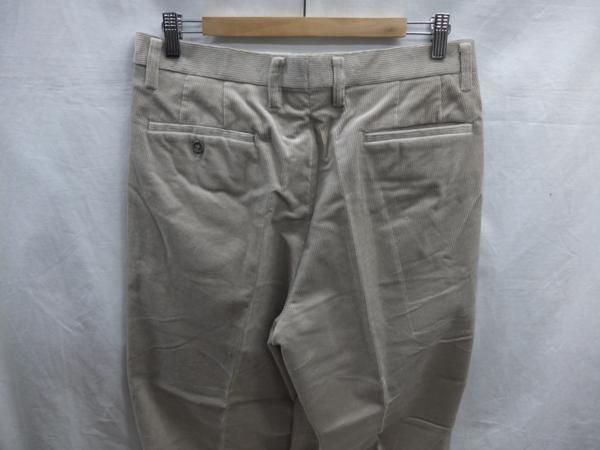  free shipping!2 pleat pants Golf pants corduroy cotton cloth stretch W absolute size approximately 80cm Bay jiTime Shifter* unused .