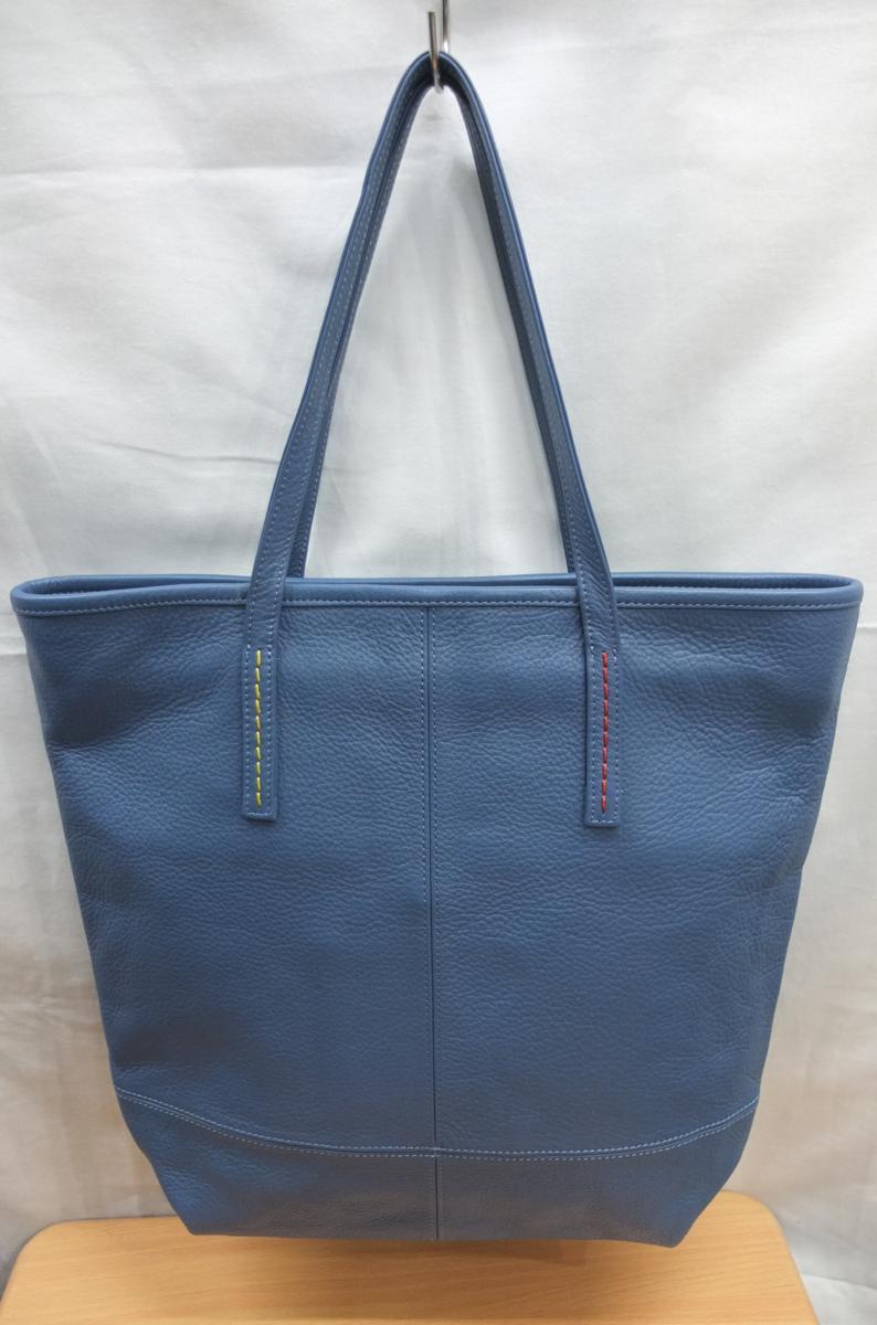 【オンライン限定商品】 送料無料!トートバッグ オリジナルハンドメイド 牛揉み革 ブルー★未使用格安! トートバッグ 【オンライン限定商品】 送料無料!トートバッグ オリジナルハンドメイド 牛揉み革 ブルー★未使用格安! トートバッグ