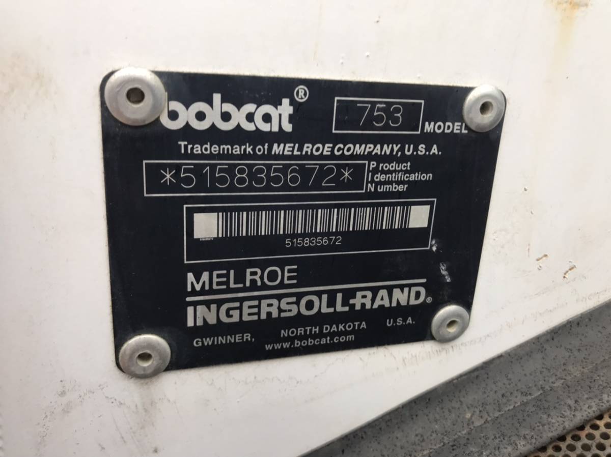 いただき ヤフオク! - BOBCAT 753 ボブキャット 北海道 北広島市 引き... しです