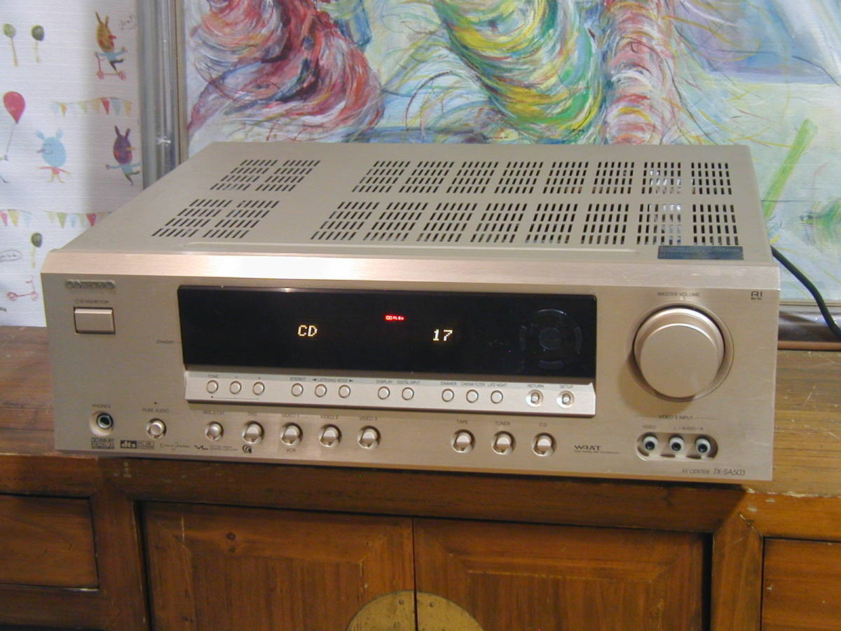 ** Onkyo [TX-SA503] amplifier 50,400 jpy ( tax included ). operation excellent.. **onkyo