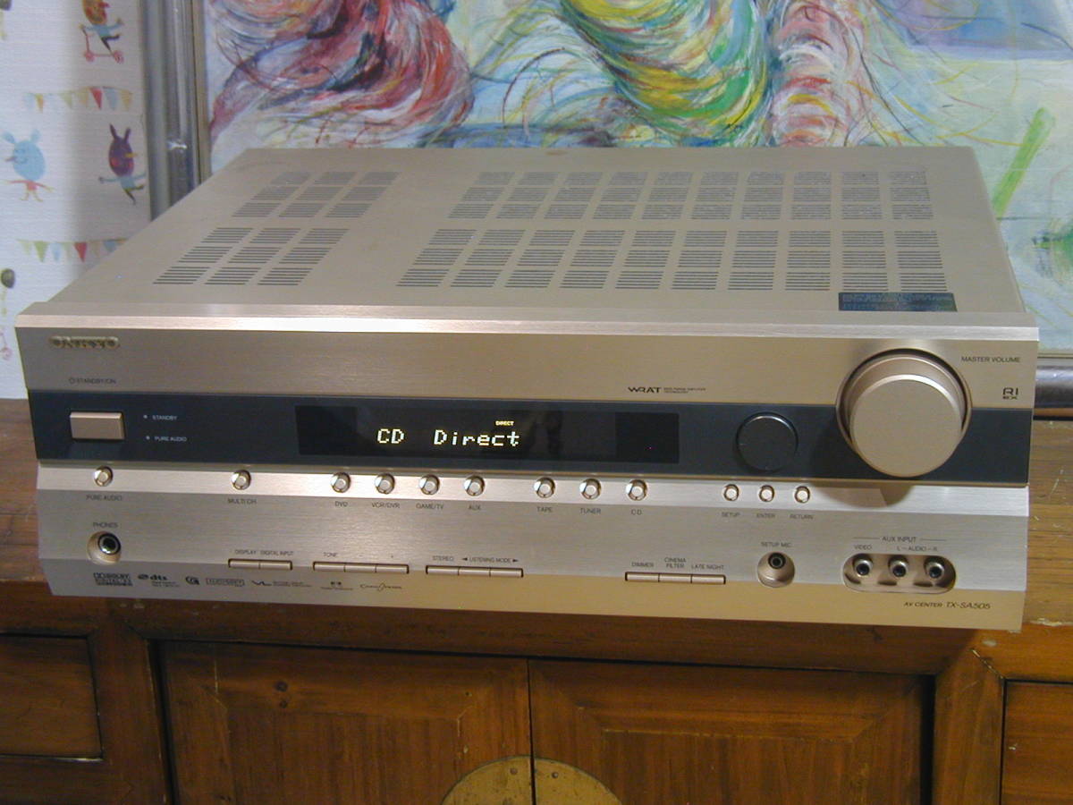 **ONKYO Onkyo TX-SA505 AV amplifier at that time price 5 ten thousand 400 jpy operation excellent..**