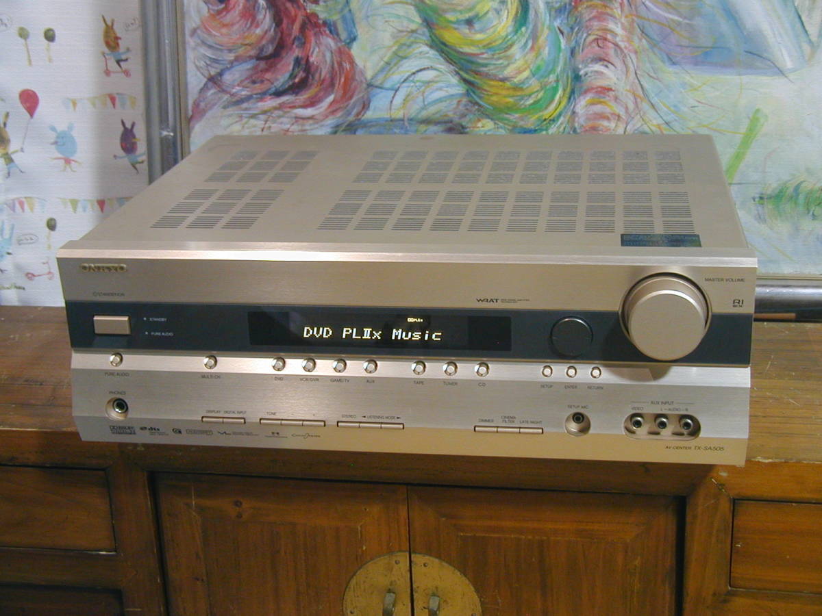 **ONKYO Onkyo TX-SA505 AV amplifier at that time price 5 ten thousand 400 jpy operation excellent..**