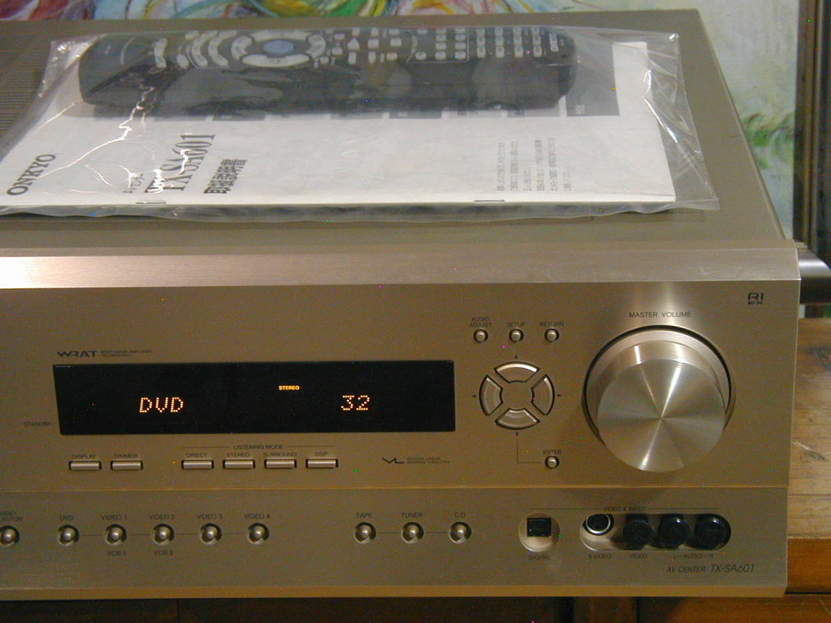 **ONKYO Onkyo [TX-SA601] 6ch AV Surround amplifier * at that time regular price 7 ten thousand 5000 jpy remote control instructions attaching **