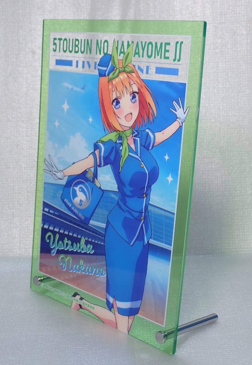 ◆ 中野四葉 アクリルアートパネル きゃらっとくじ 『五等分の花嫁∬ ～FIVE AIRLINE～』 I賞 ◆_画像2