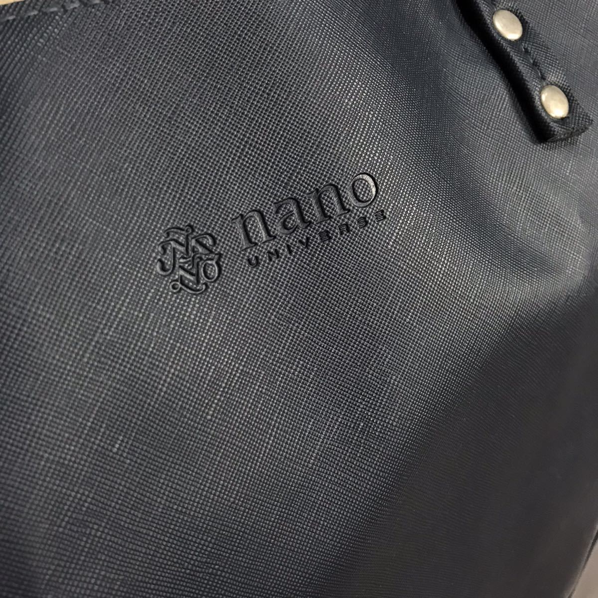 美品】nano universe ナノユニバース トートバッグ ショルダー 肩掛け