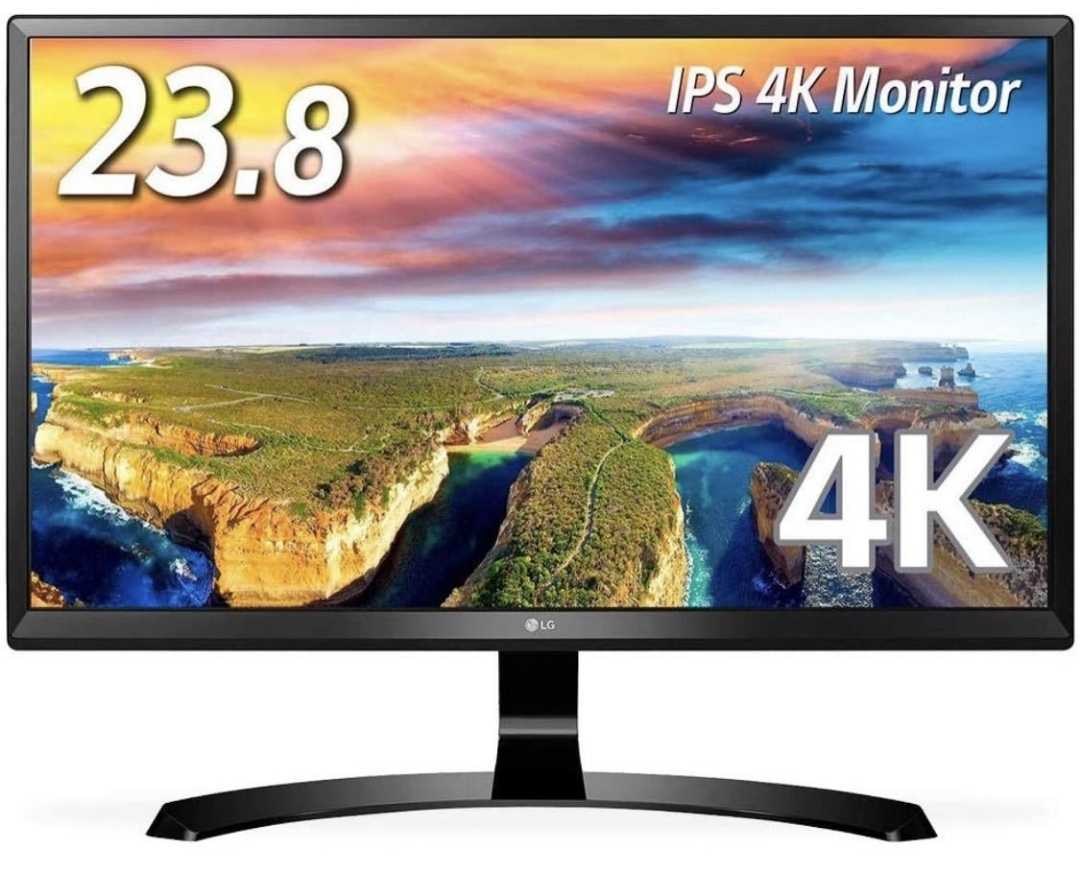 ☆送料無料☆良品☆動作確認済み☆ LG 4K IPS モニター 24UD58-B 23.8