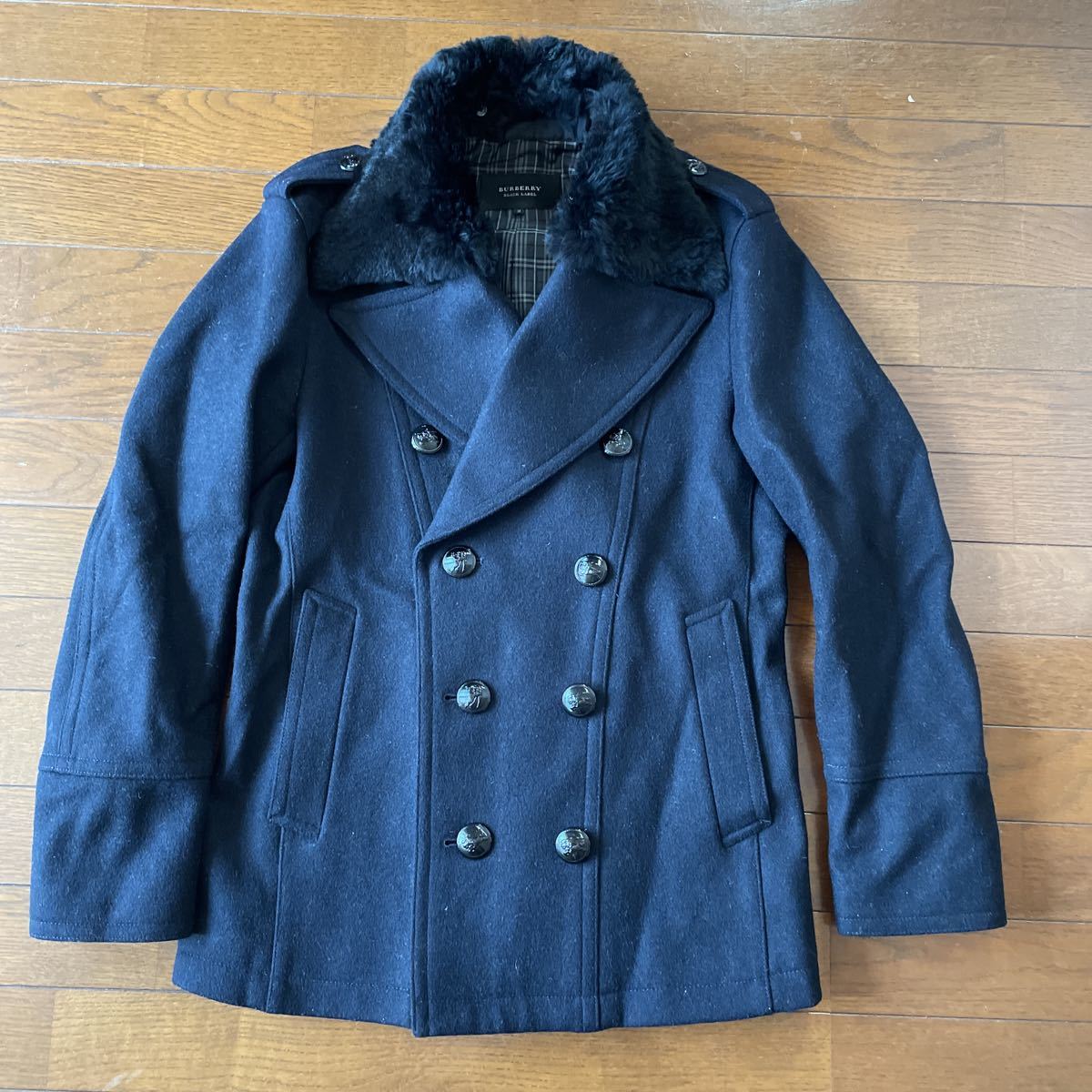 驚きの値段で】 BURBERRY BLACK LABEL ピーコート クリーニング済み