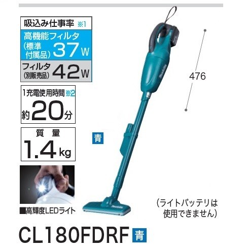 好きに カプセル式 18V充電式クリーナー CL180FDRF+サイクロンユニット