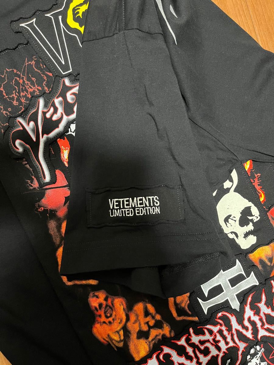 極美品☆VETEMENTS メタルパッチロゴ ティーシャツ ワールドツアー