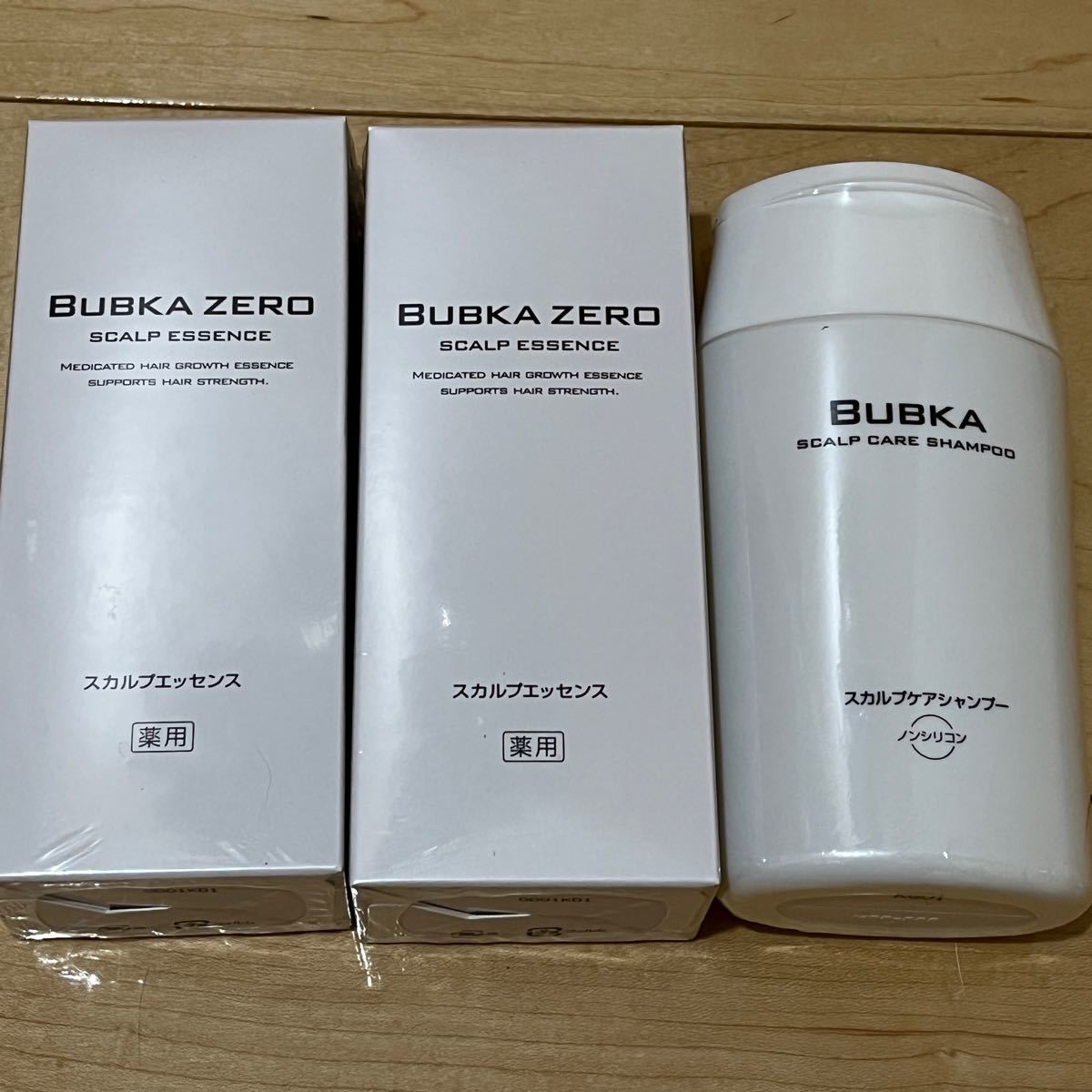 【BUBKA ZERO】薬用育毛エッセンス 2箱　／　スカルプケアシャンプー