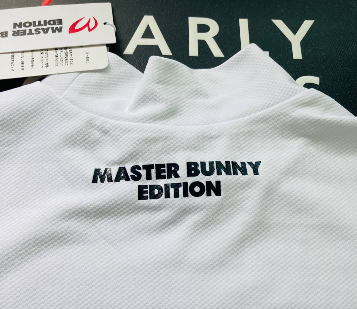 新品 パーリーゲイツ マスターバニー 半袖 ハイネックカットソー(7)サイズ3L/白 PEARLY GATES MASTER BUNNY 2022年最新モデル_画像5