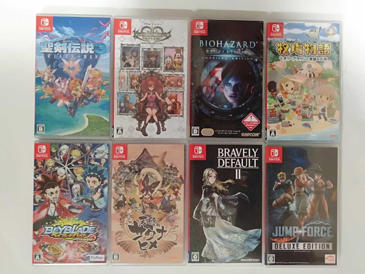 送料無料】Nintendo Switch ニンテンドースイッチソフト 8本セット