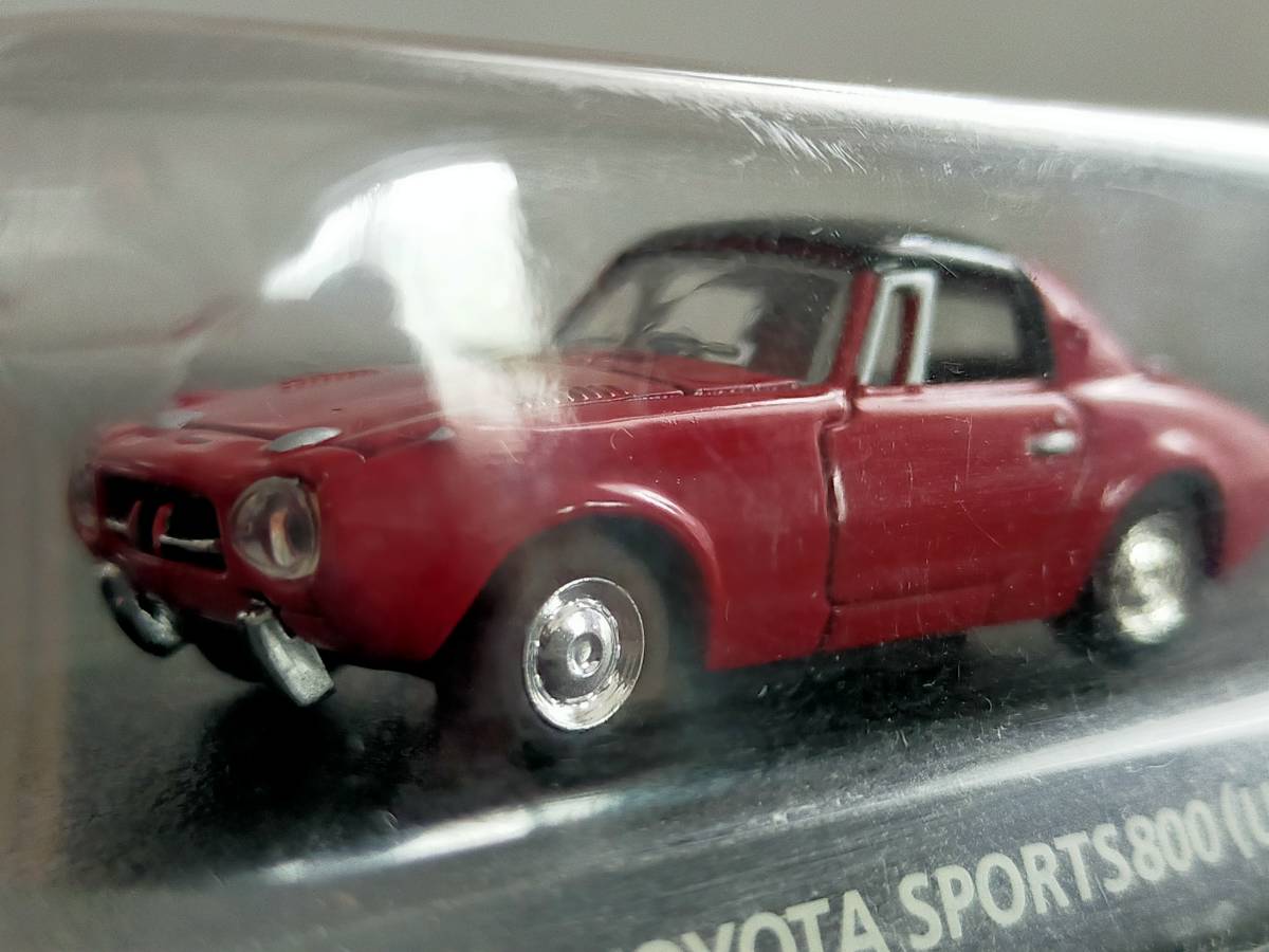 1円〜スタートコナミ『TOYOTA SPORTS800（UP15）トヨタ スポーツ』絶版名車　通称:ヨタハチ 1965年 1/64サイズ　赤_画像5