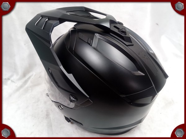 ●中古品●NOLAN N702X ソリッド フラットブラック フルフェイスヘルメット Mサイズ●[M]梱包●48820_画像6